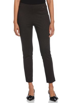 ELLA Rafaella Women's Houndstooth Pull On Pants, Medium