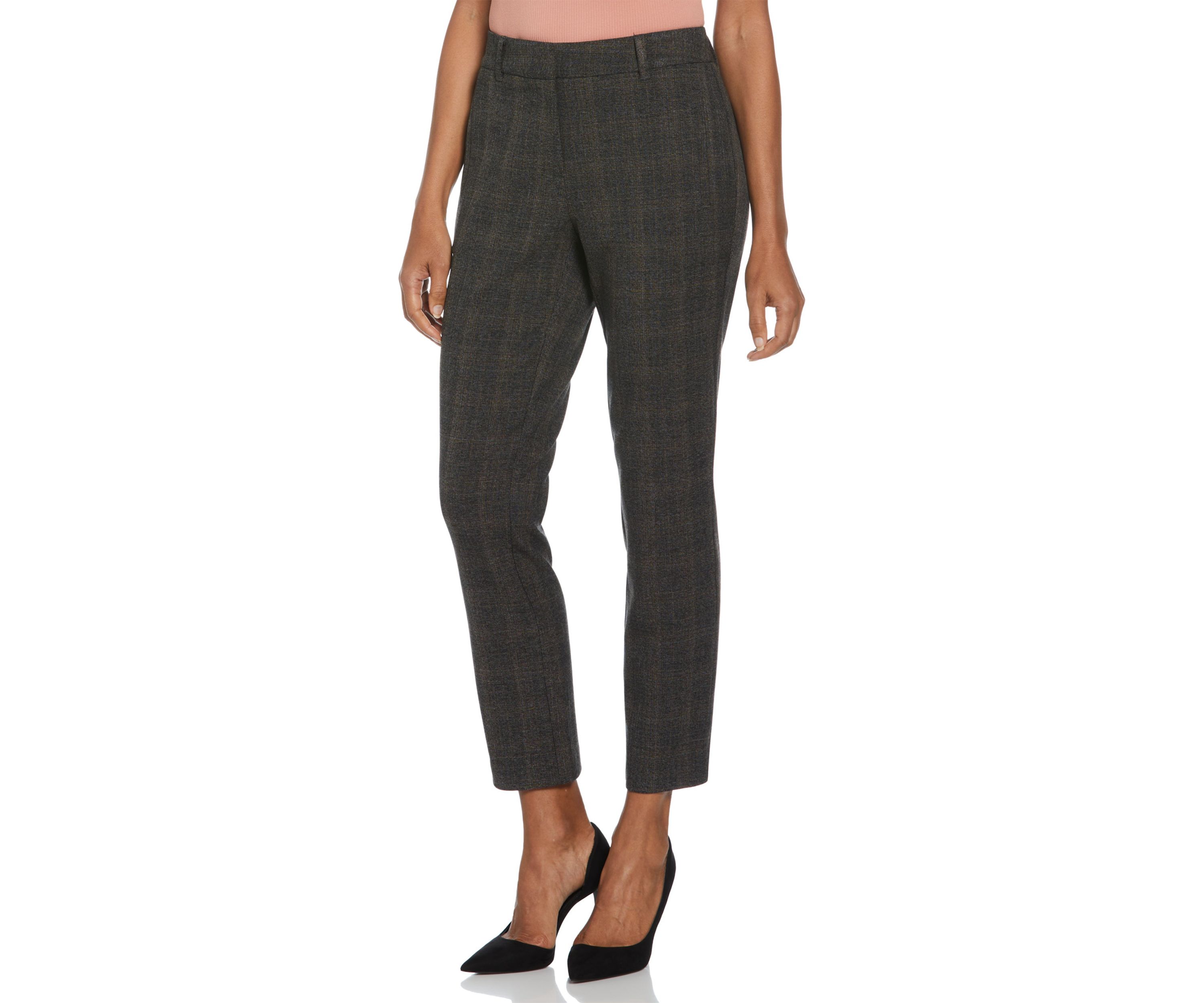 Plaid Straight Leg Pants