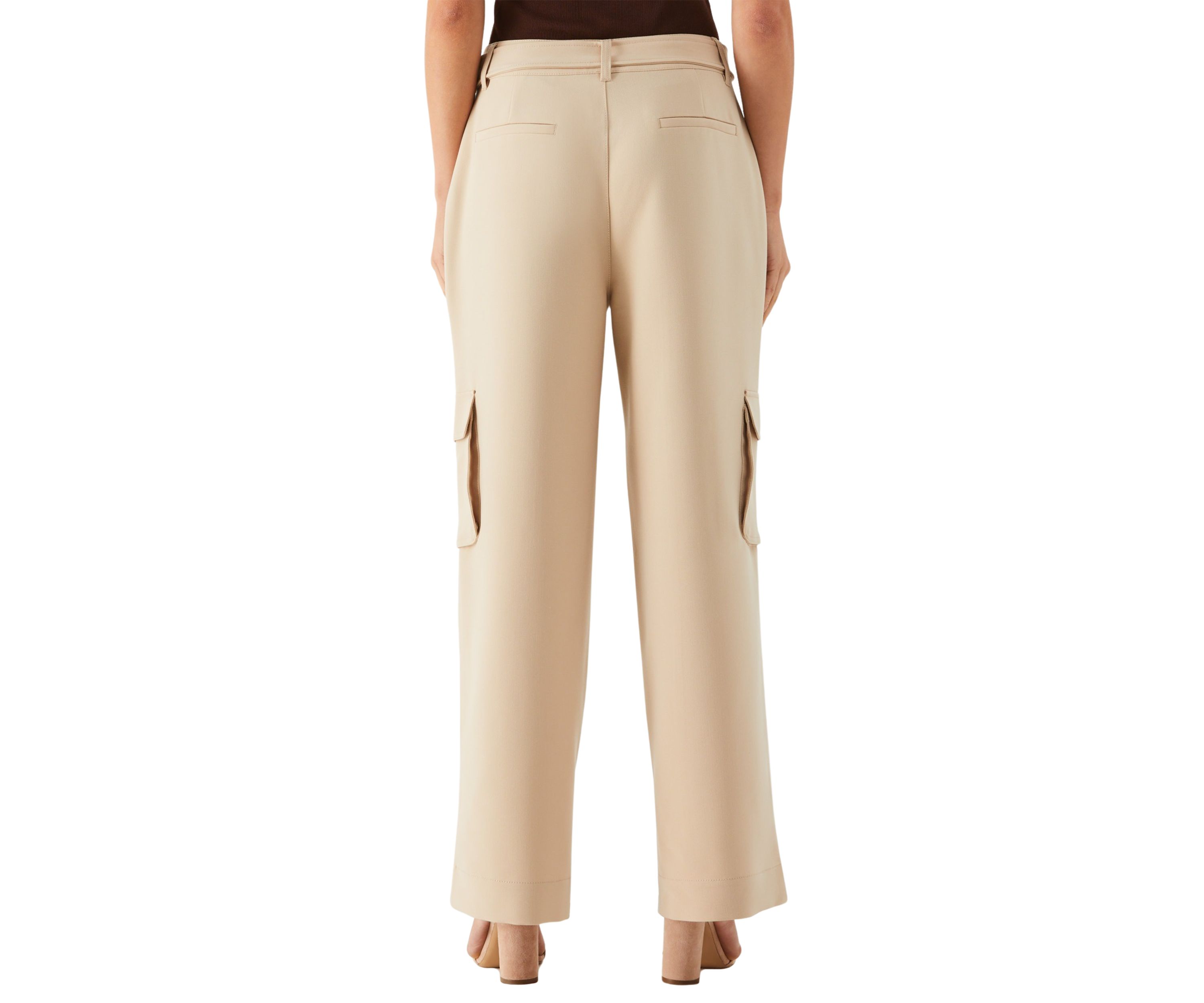 Womens Wide Leg Cargo Pants 