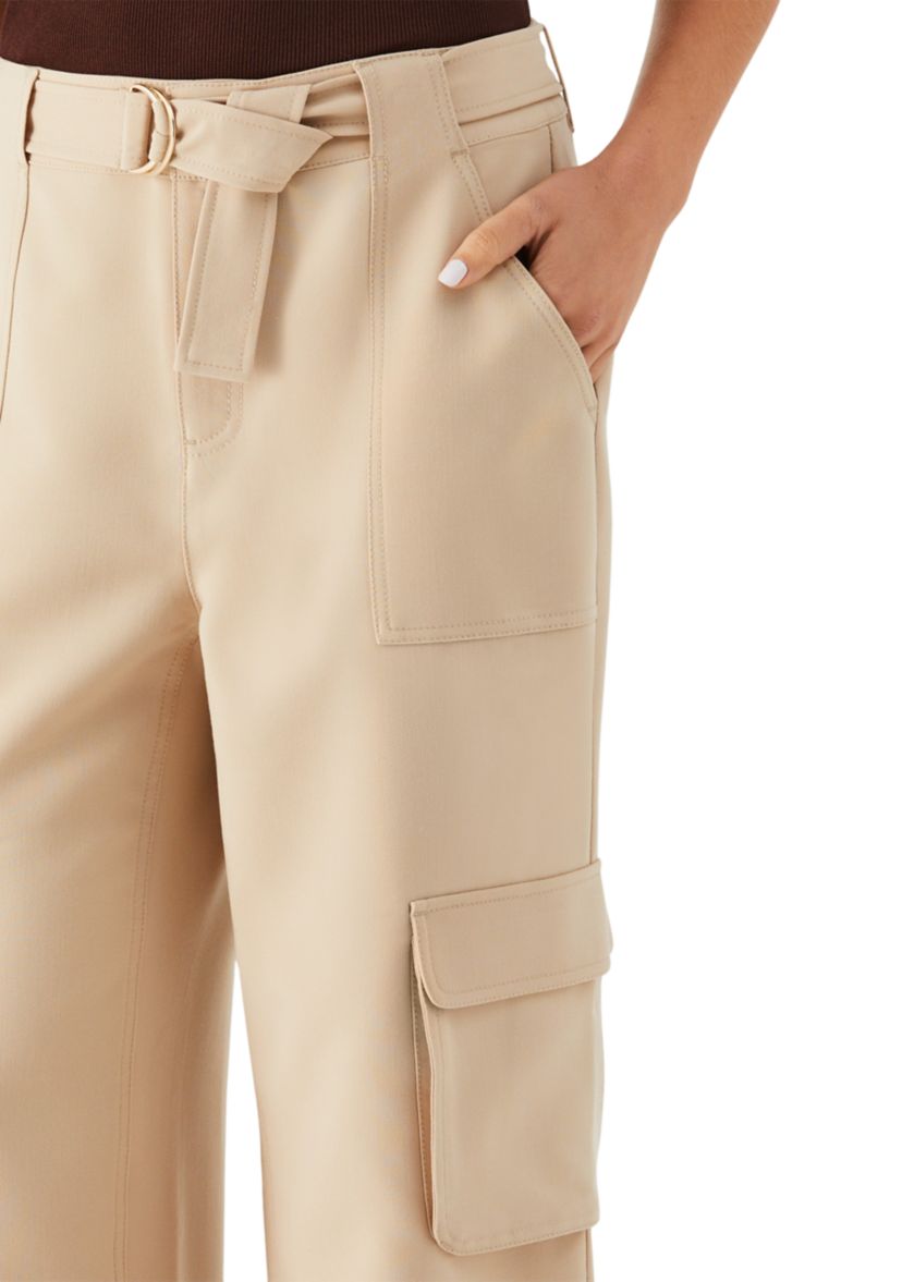 Womens Wide Leg Cargo Pants 
