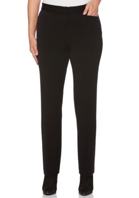 Rafaella Women's 2Way Gab Classic Fit Pants | belk