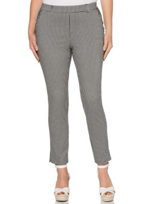 Rafaella Gingham Skinny Ankle Pants | belk