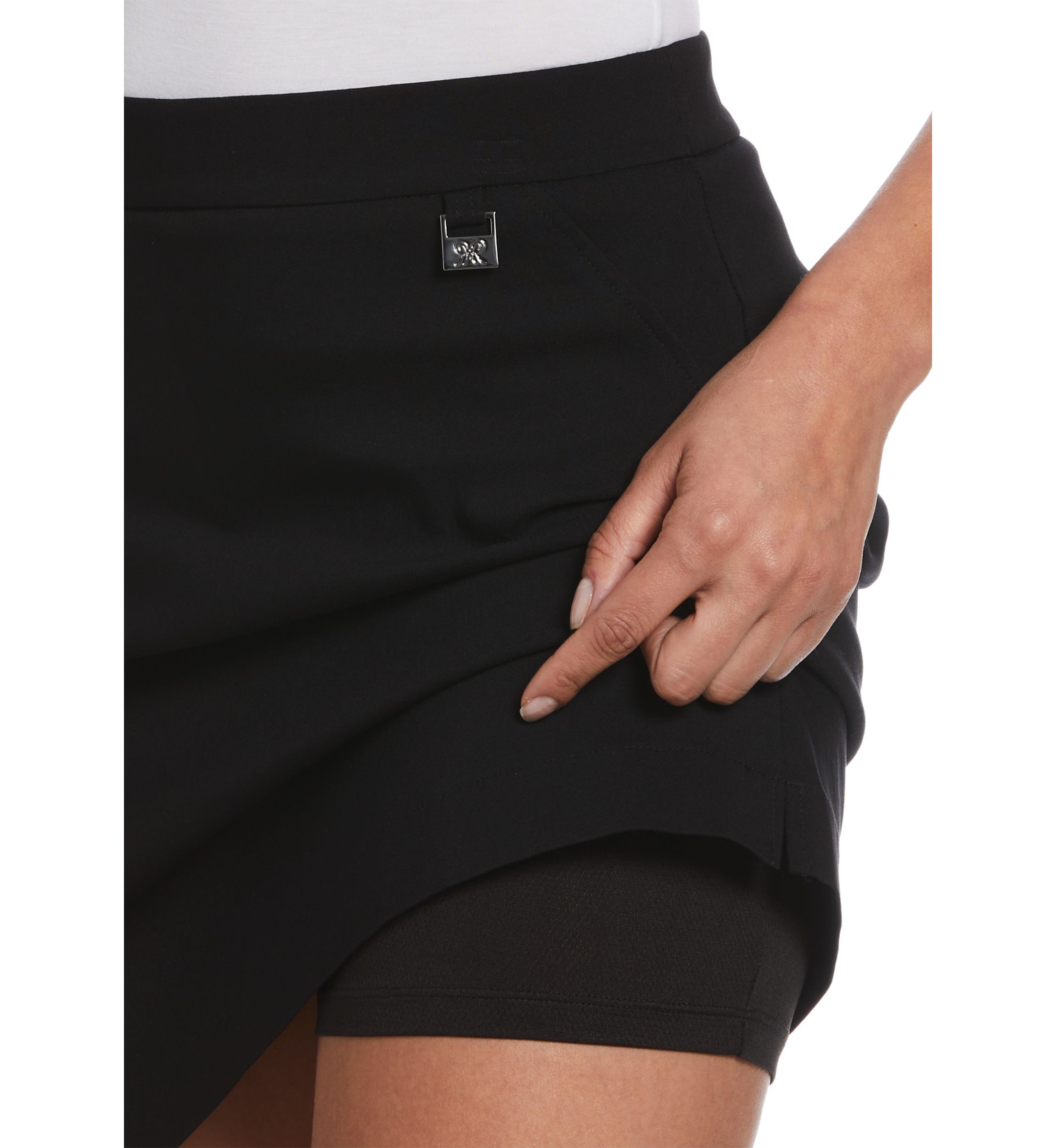 Womens Satin Luxe Skort
