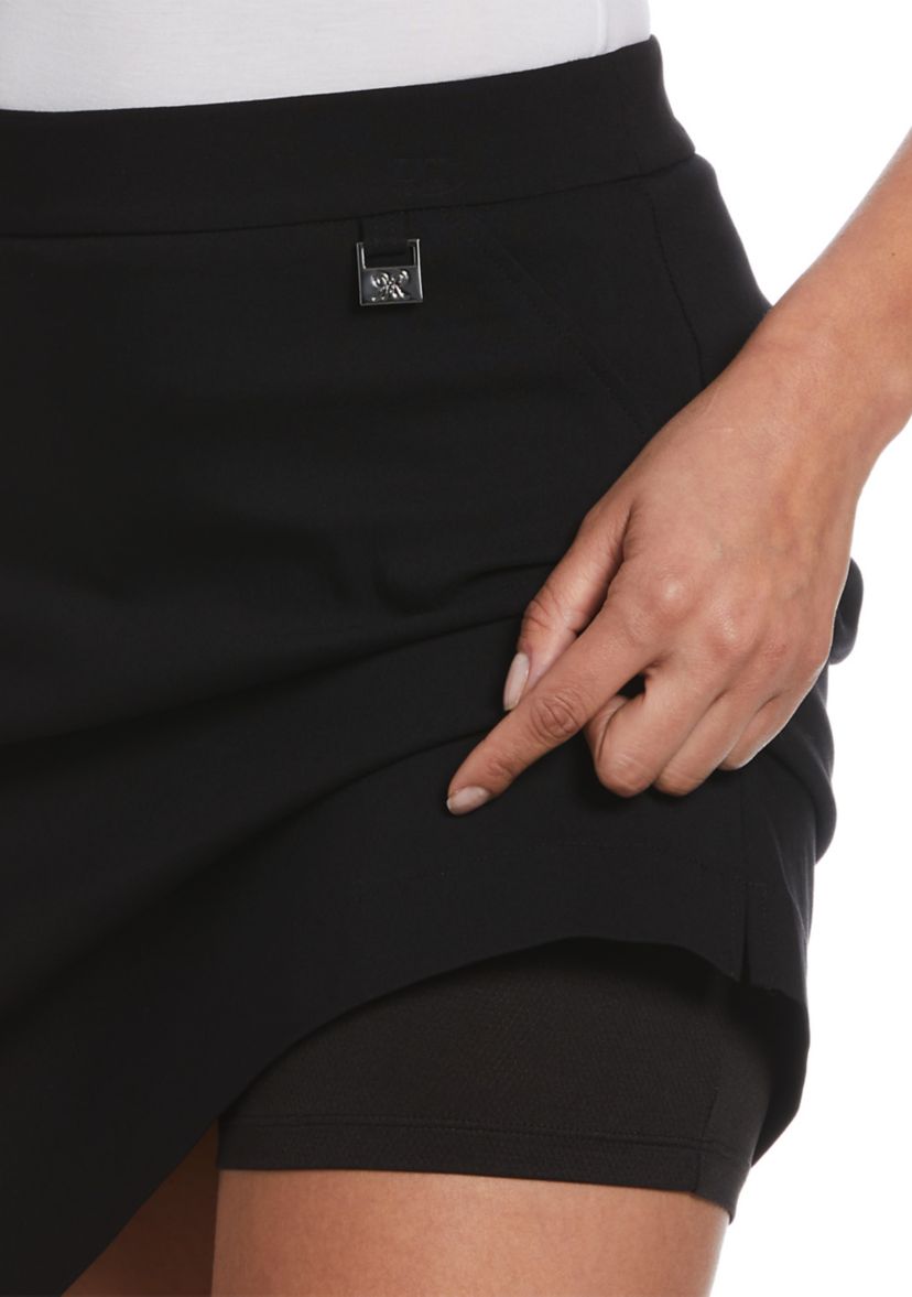 Womens Satin Luxe Skort
