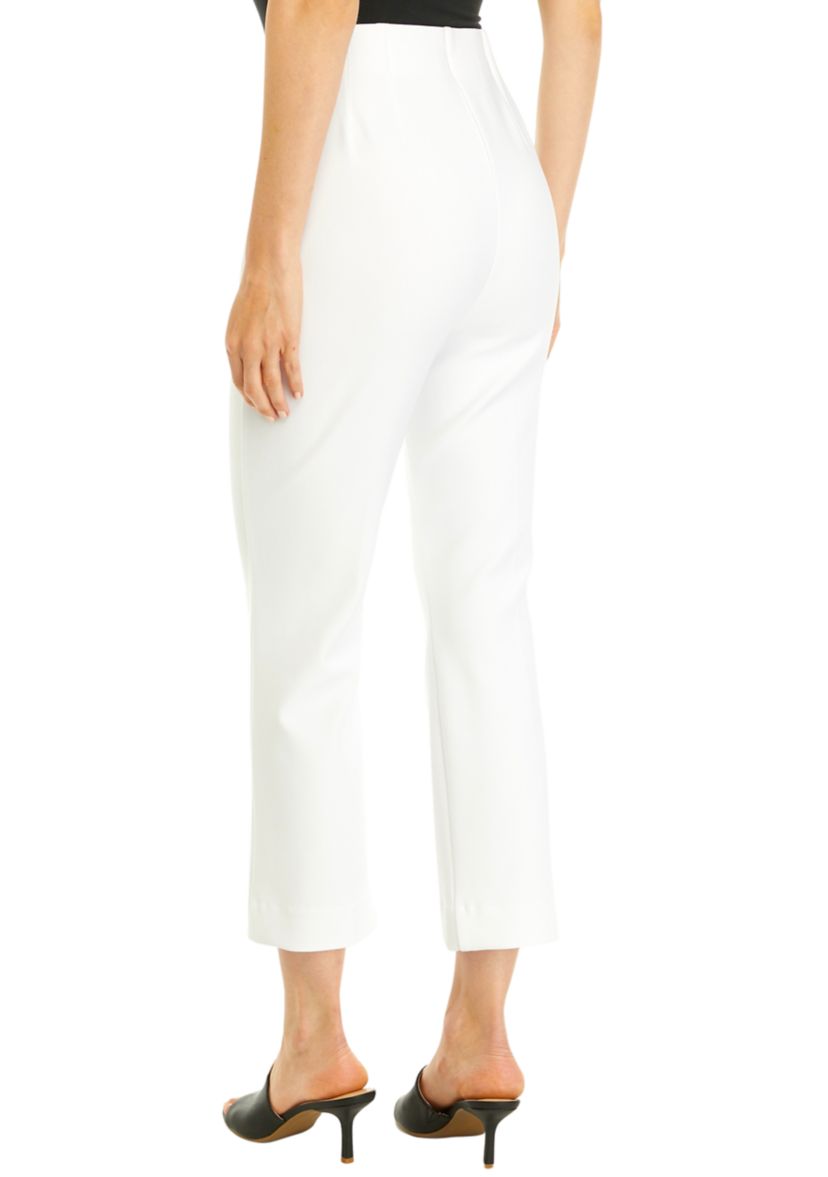 Womens Solid Knit Twill Pants