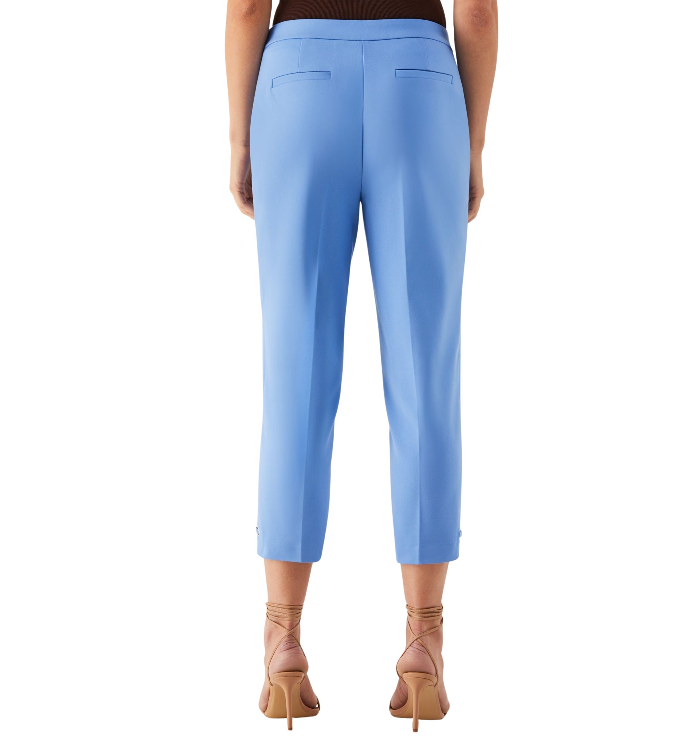 Womens Satin Twill Capri Pants with Grommets