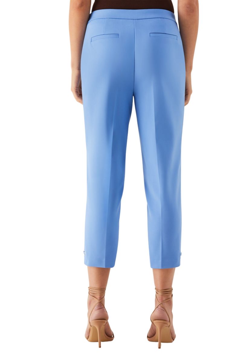 Womens Satin Twill Capri Pants with Grommets