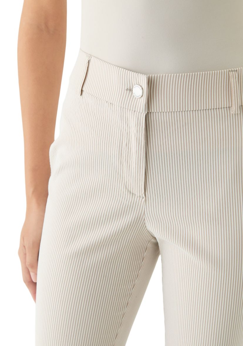 Womens Tan Stripe Back Yoke Pants