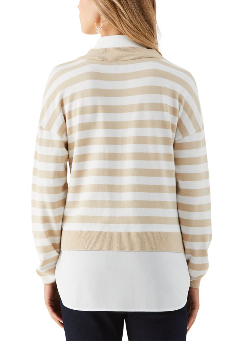 Womens Striped Sweater