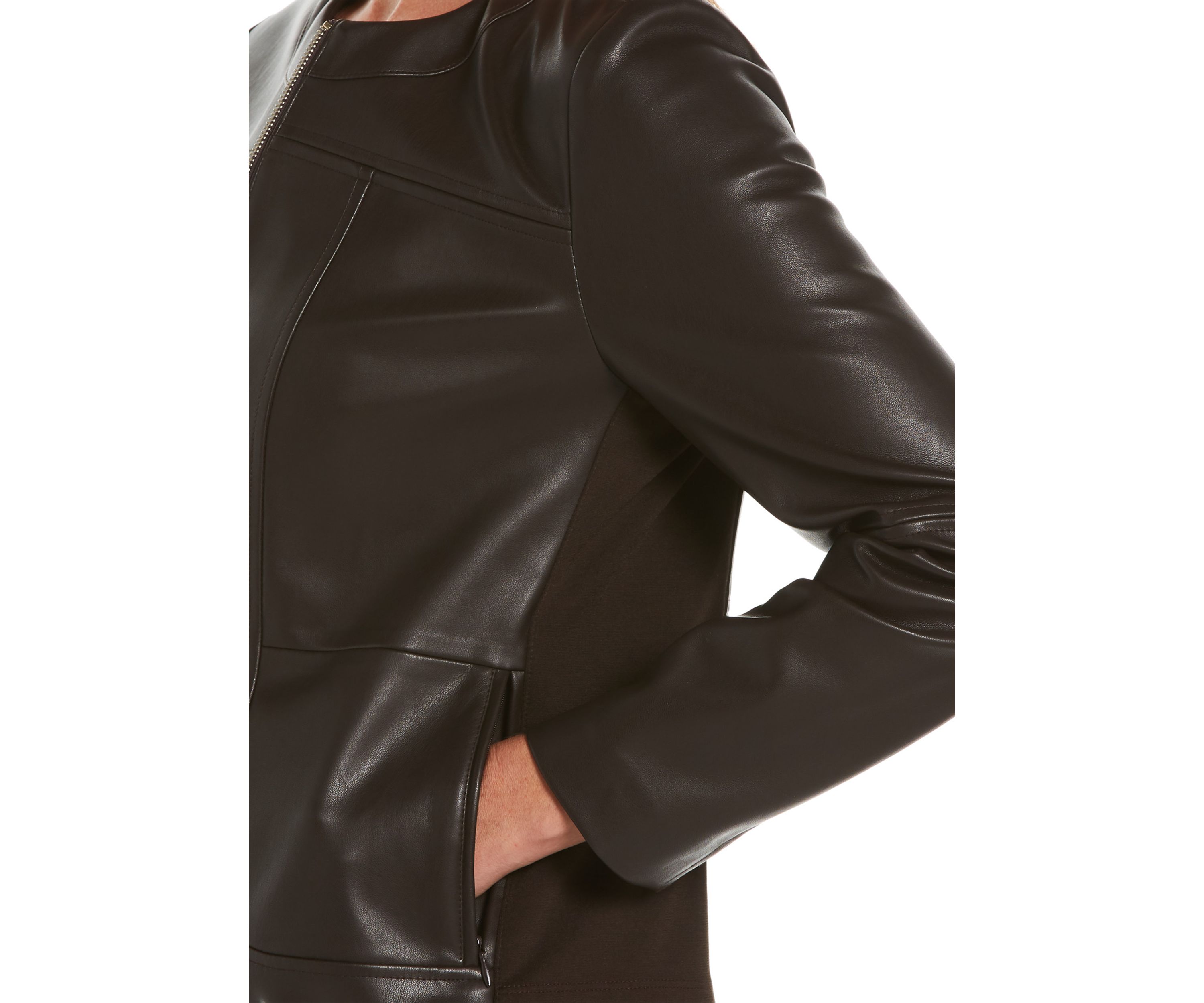 Womens Faux Leather Jacket