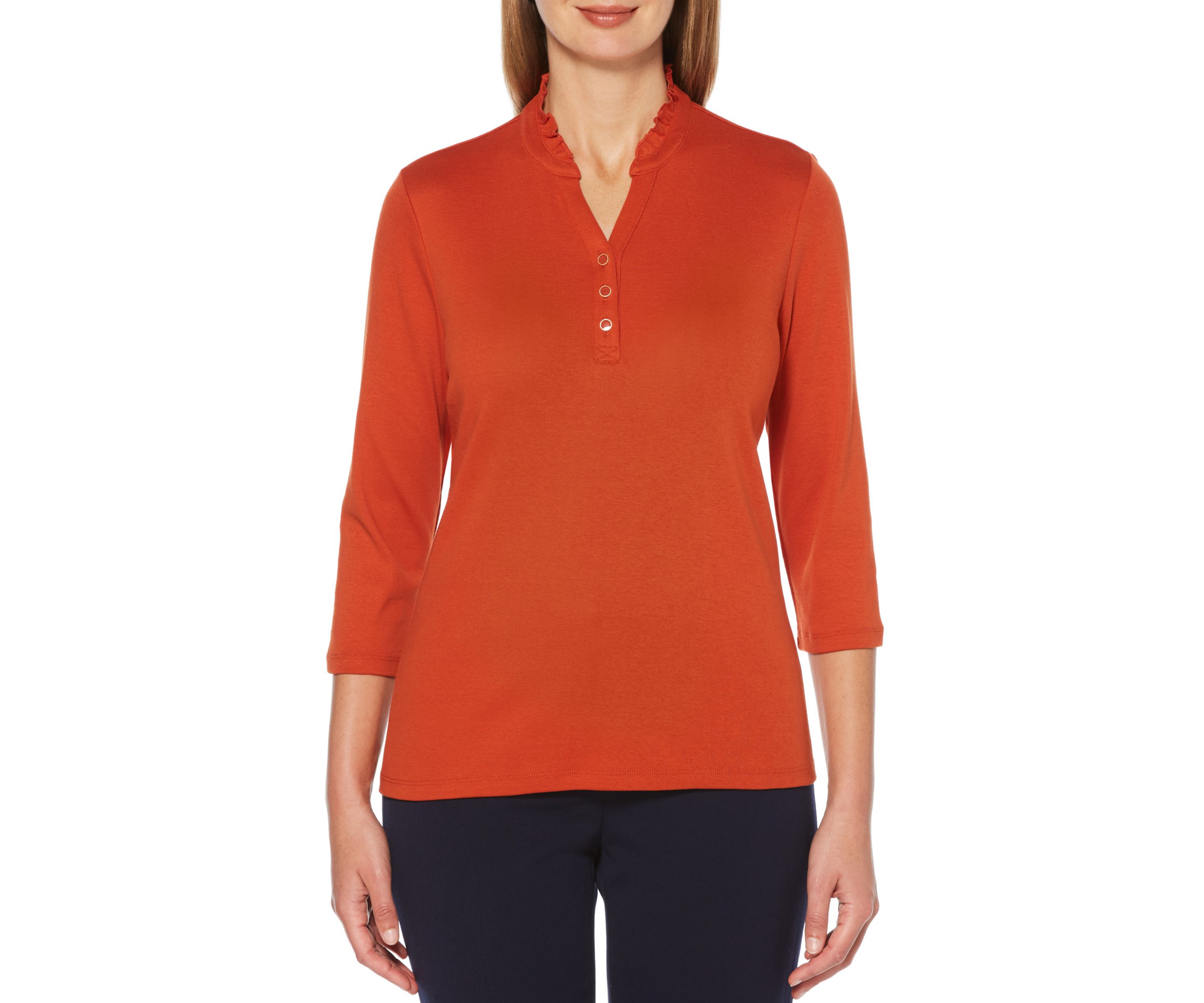 Ruffle Neck Top