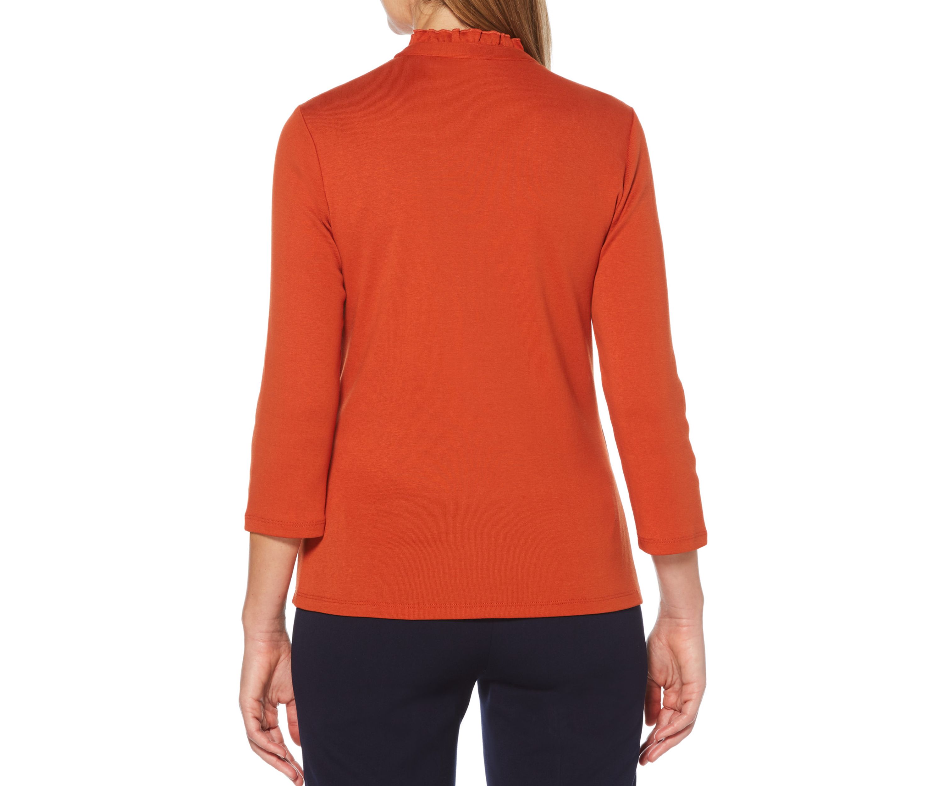 Ruffle Neck Top
