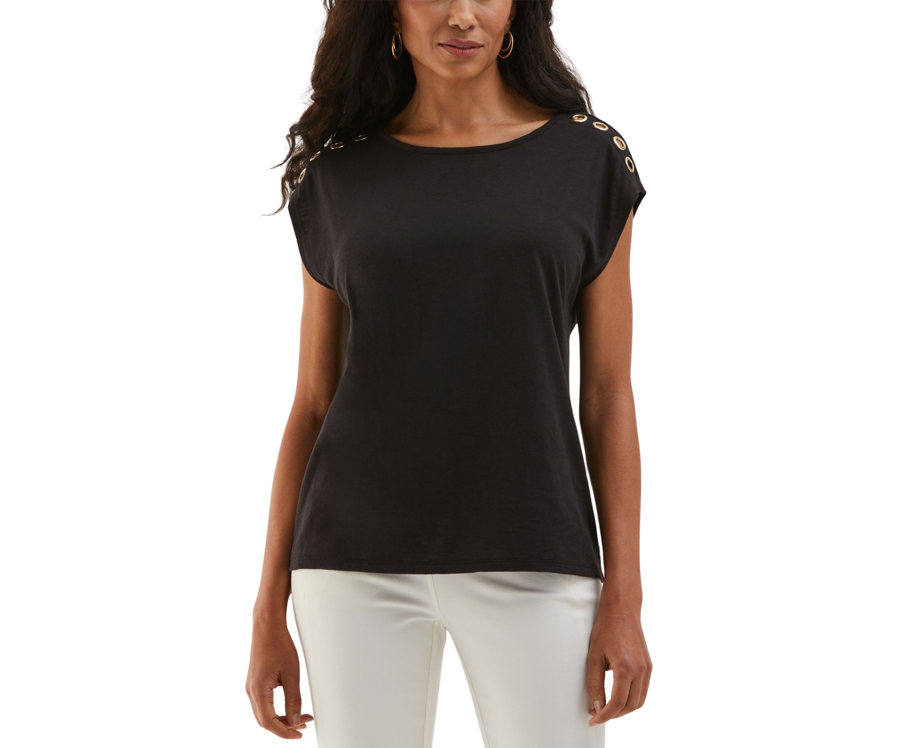 Womens Rivet Detail Top
