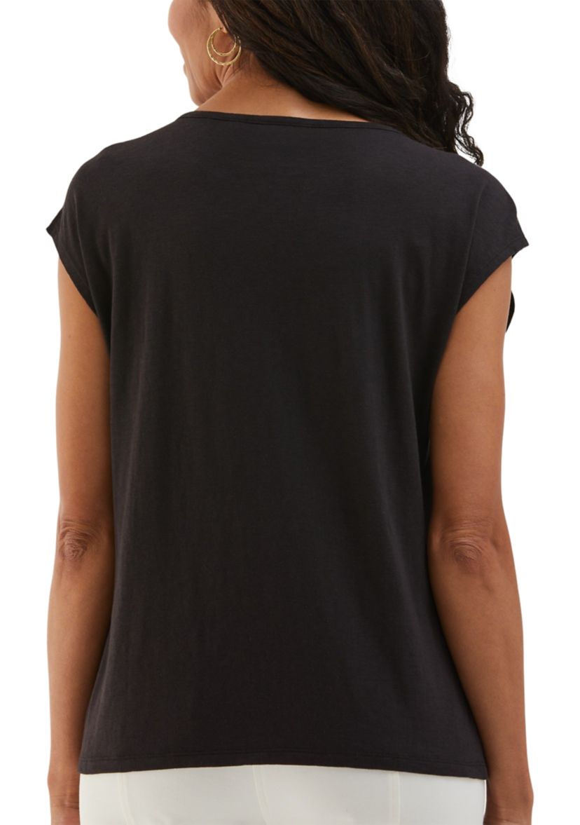 Womens Rivet Detail Top