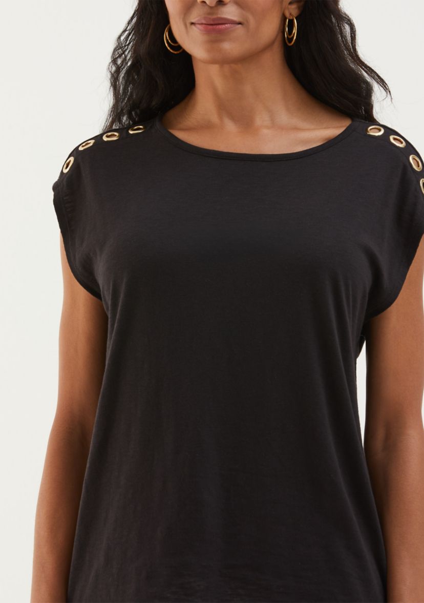 Womens Rivet Detail Top