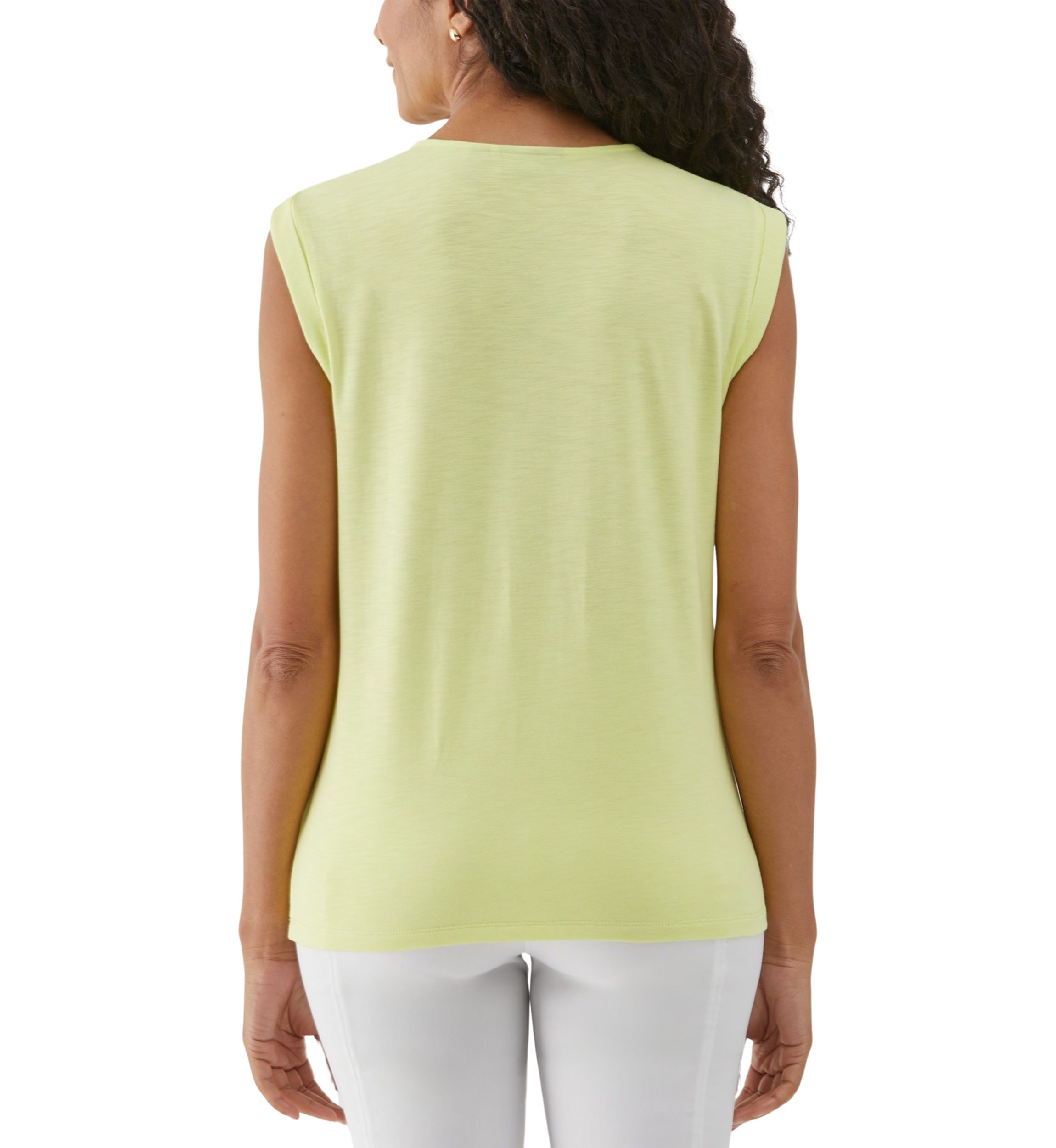 Womens Lace-Up Sleeveless Tank Top