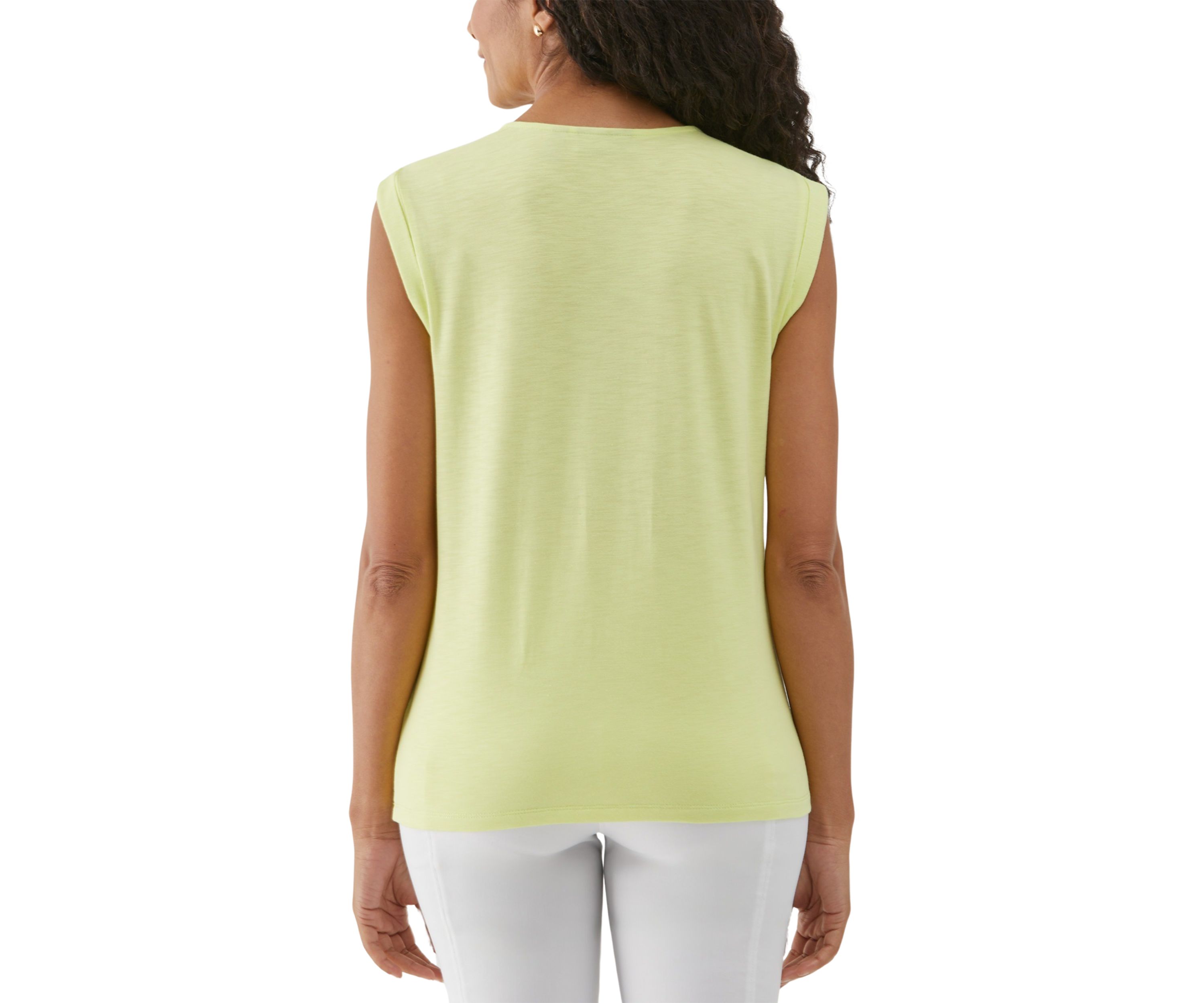 Womens Lace-Up Sleeveless Tank Top