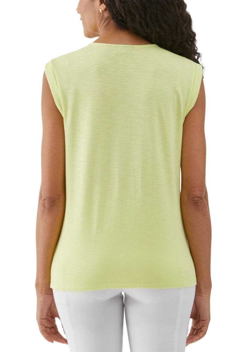 Womens Lace-Up Sleeveless Tank Top