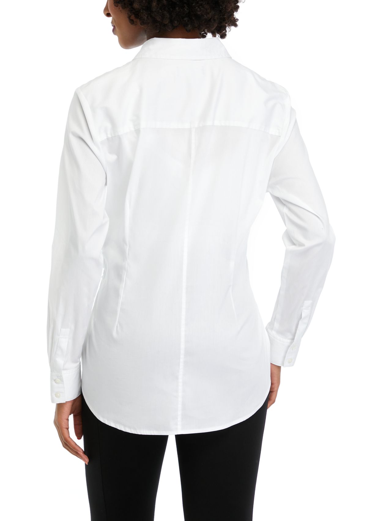 Womens Twist Wrap Popover Long Sleeve Blouse