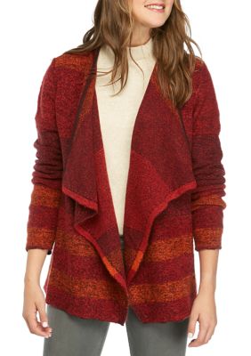 New Directions® Womens Multi Color Cardigan Belk