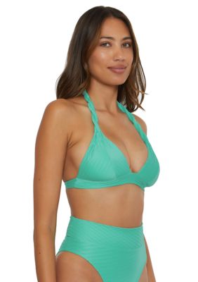 Catalonia Braided Strap Halter Swim Top