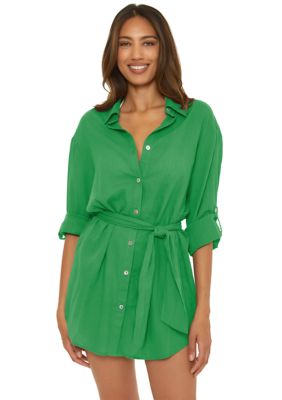 Gauzy Swim Cover Up Shirtdress