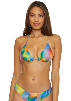 Luminous Scoop Neck Bikini Swim Top