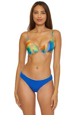 Luminous Scoop Neck Bikini Swim Top