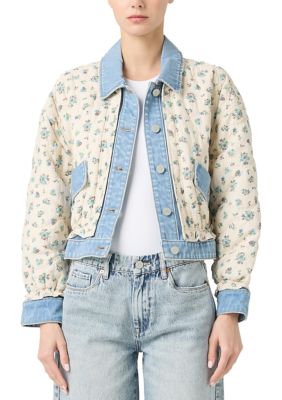 BLANK NYC Women's Quilted Jean Jacket, Large -  0797503911734
