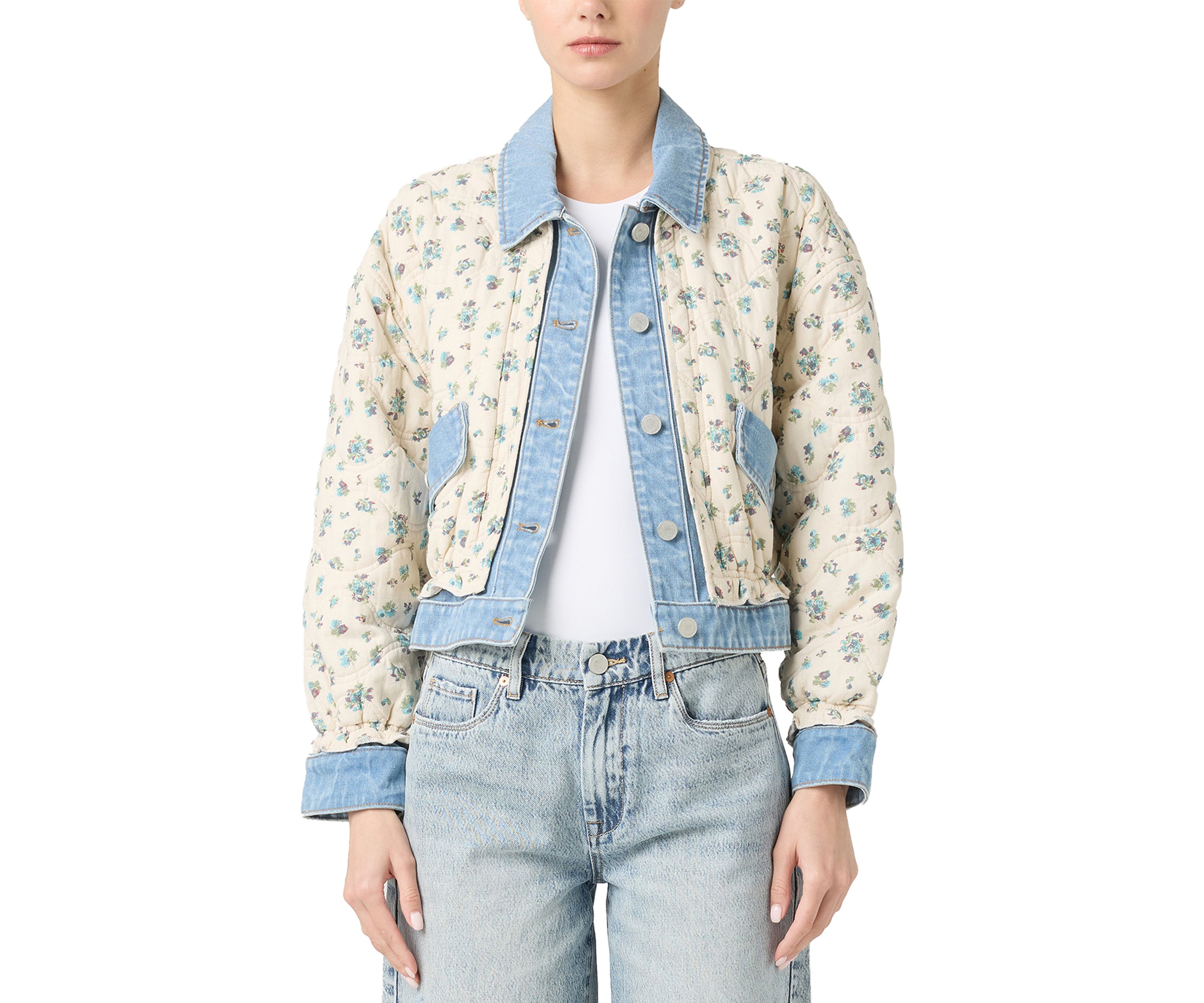 Womens Quilted Jean Jacket