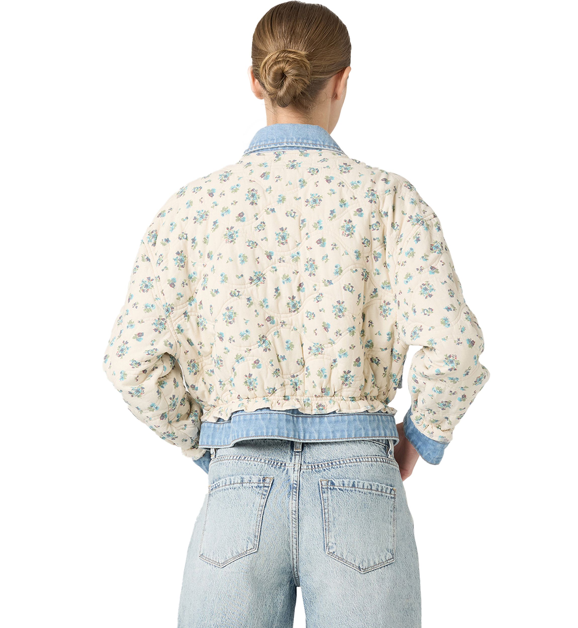 Womens Quilted Jean Jacket