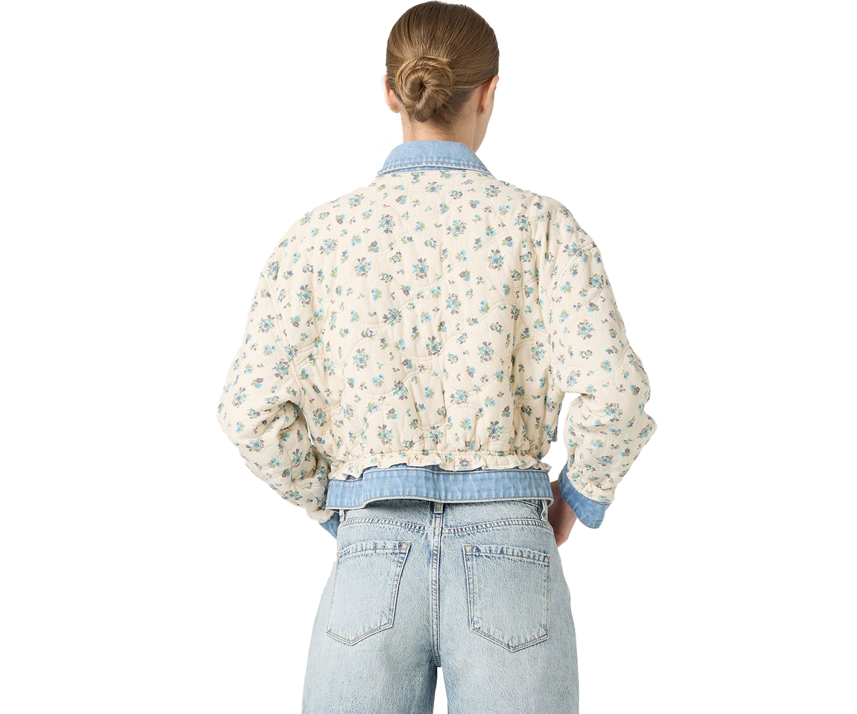 Womens Quilted Jean Jacket
