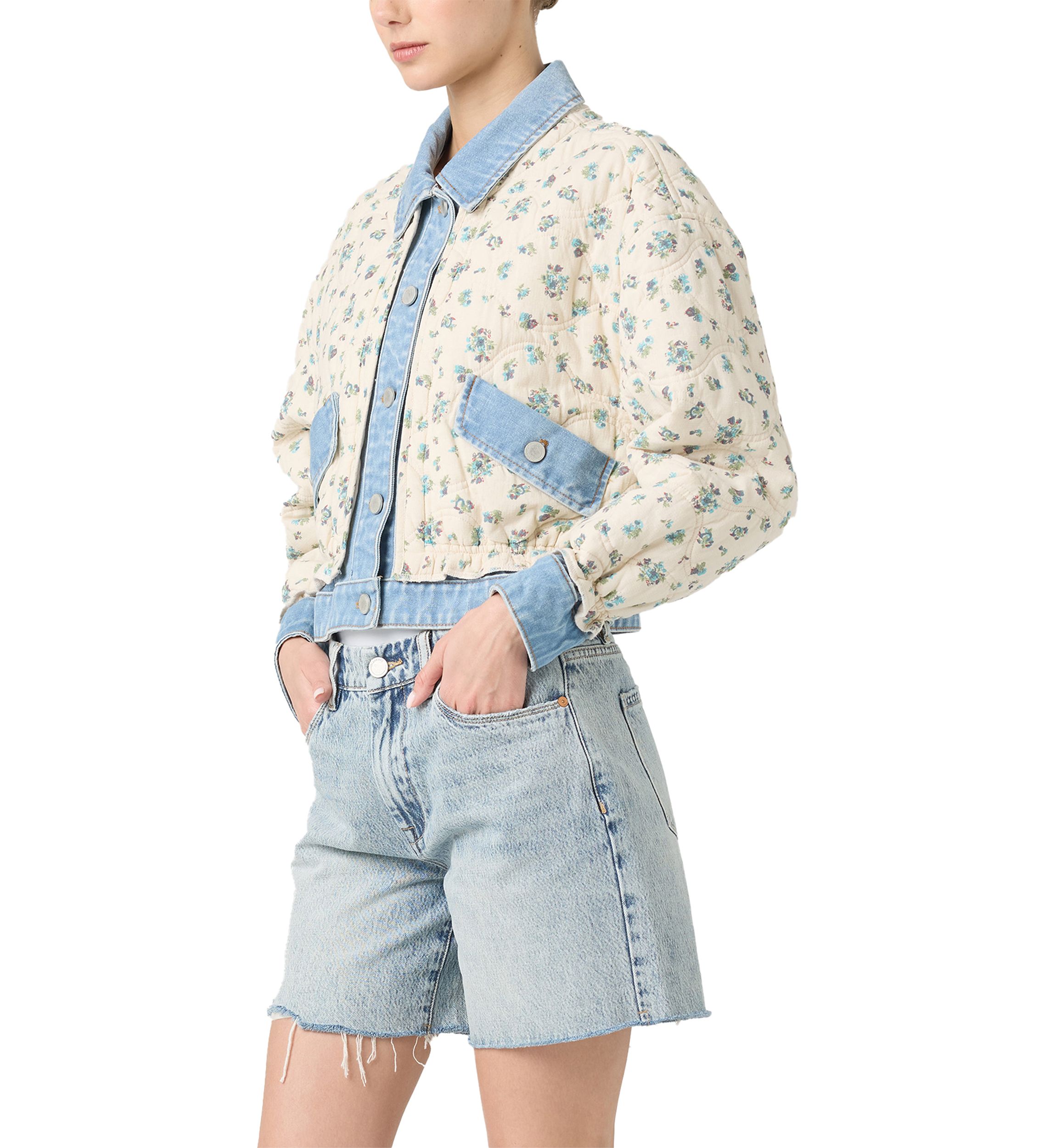 Womens Quilted Jean Jacket