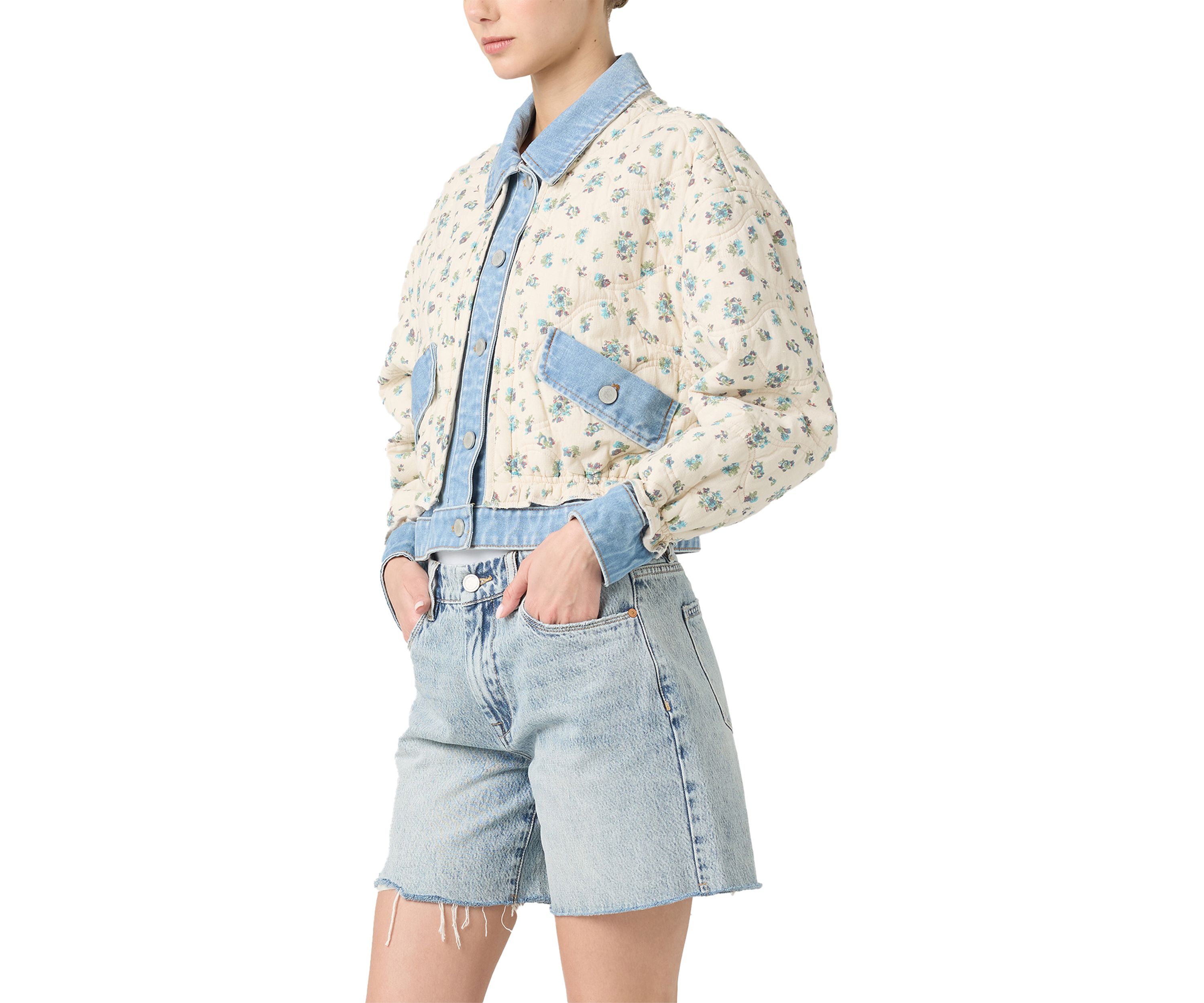 Womens Quilted Jean Jacket