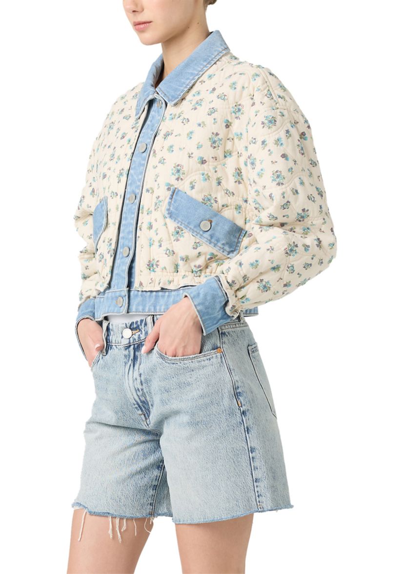 Womens Quilted Jean Jacket