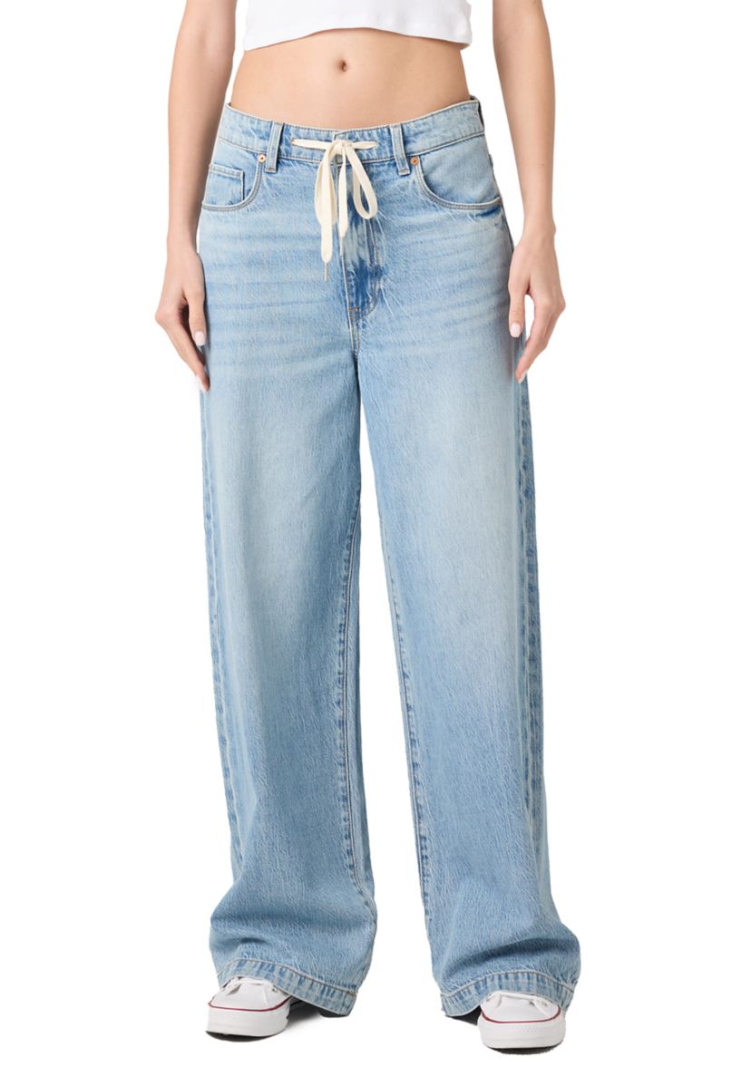 Womens The Frankline Wide Leg Jeans in Feeling Good