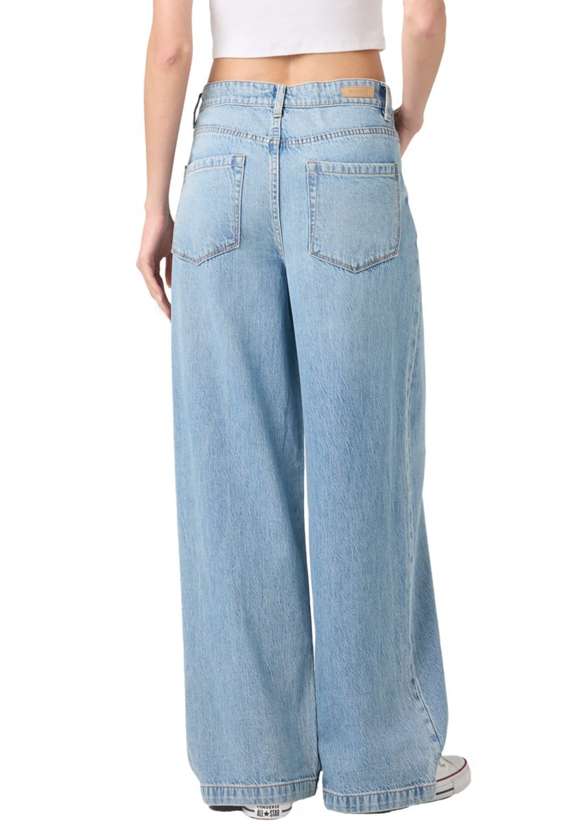 Womens The Frankline Wide Leg Jeans in Feeling Good