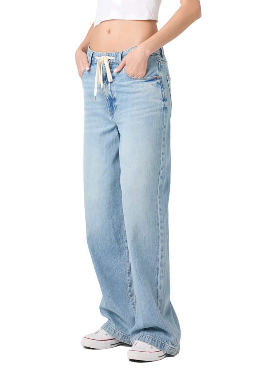 Womens The Frankline Wide Leg Jeans in Feeling Good