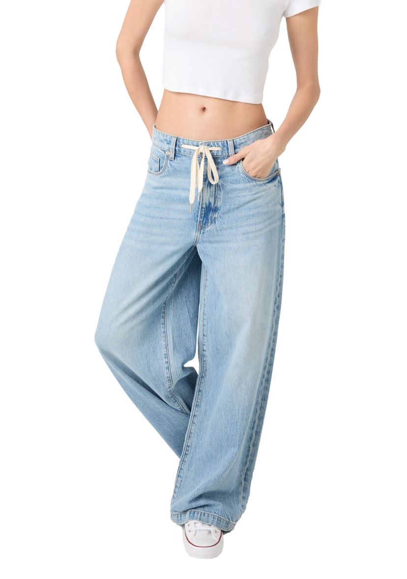 Womens The Frankline Wide Leg Jeans in Feeling Good