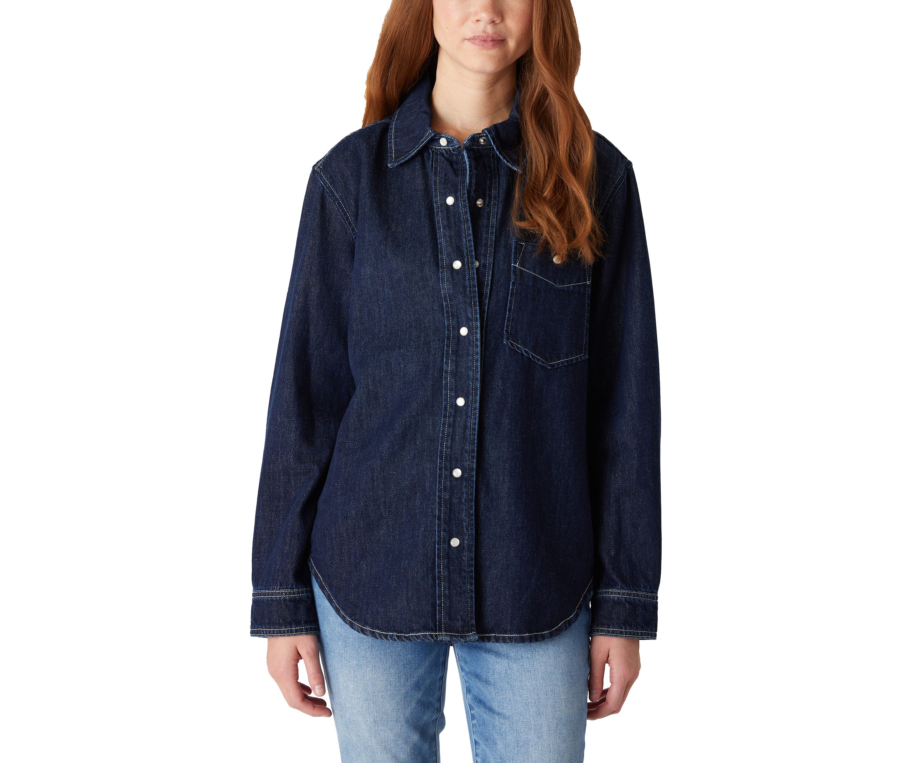 Womens Shot Caller Denim Shirt