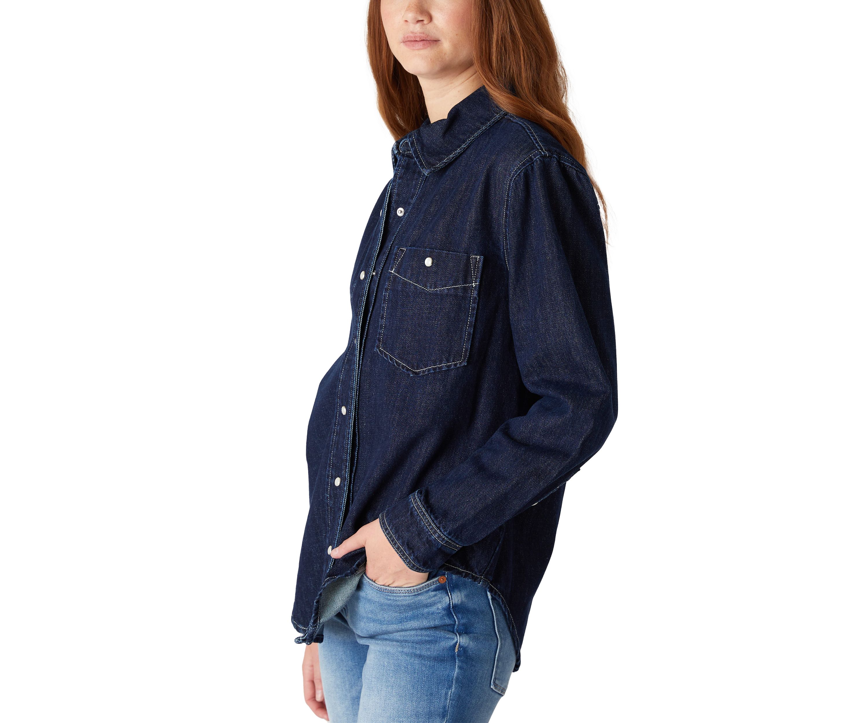 Womens Shot Caller Denim Shirt