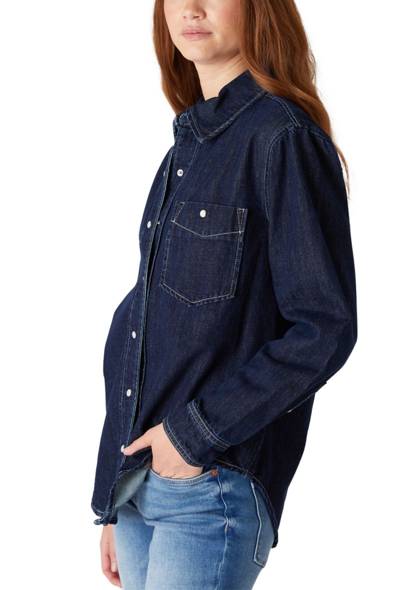Womens Shot Caller Denim Shirt