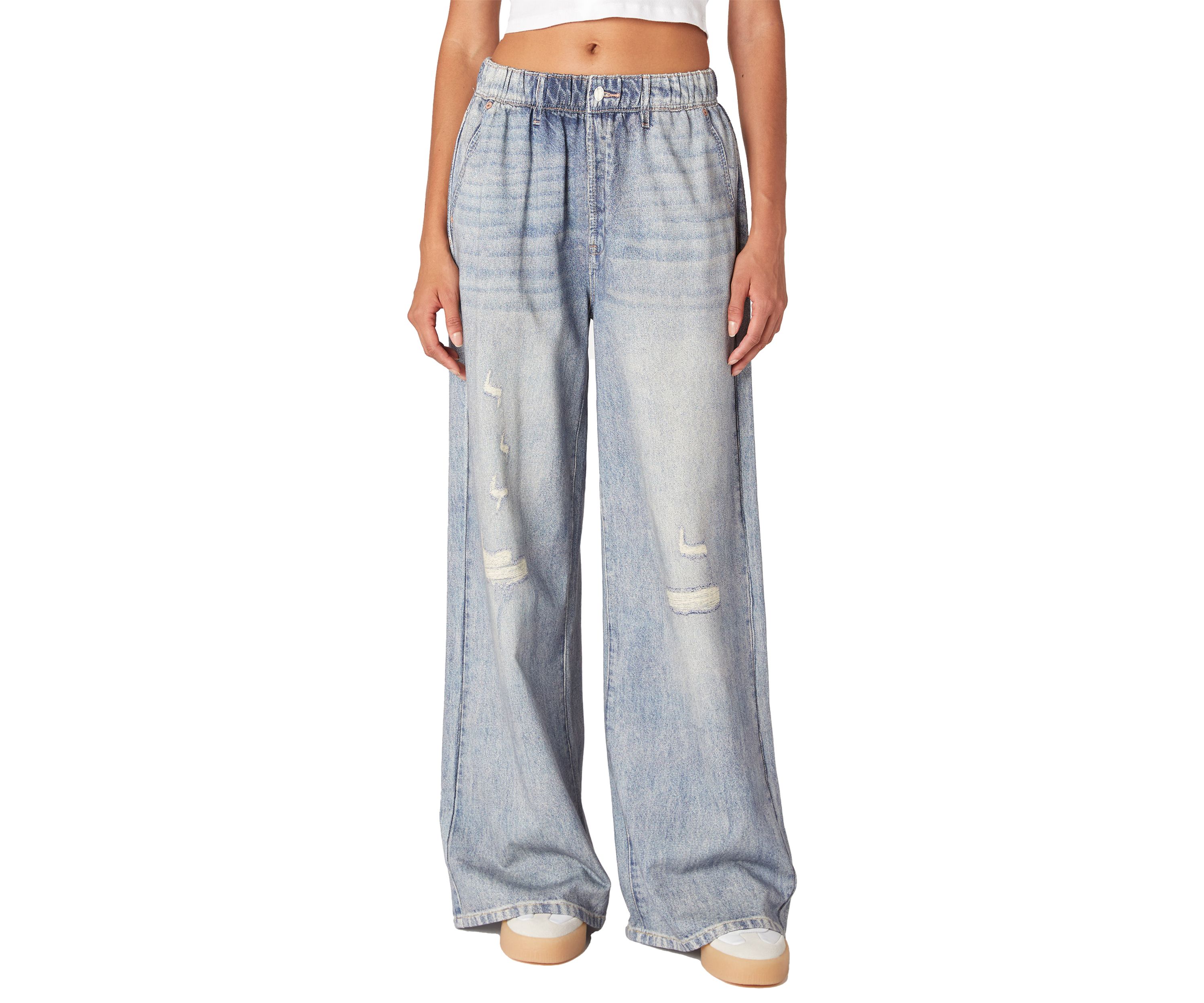 Womens Printed French Terry Pull On Pants