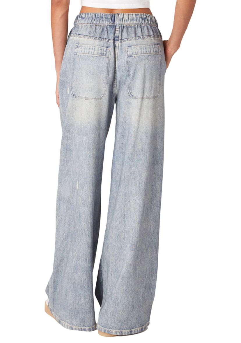 Womens Printed French Terry Pull On Pants