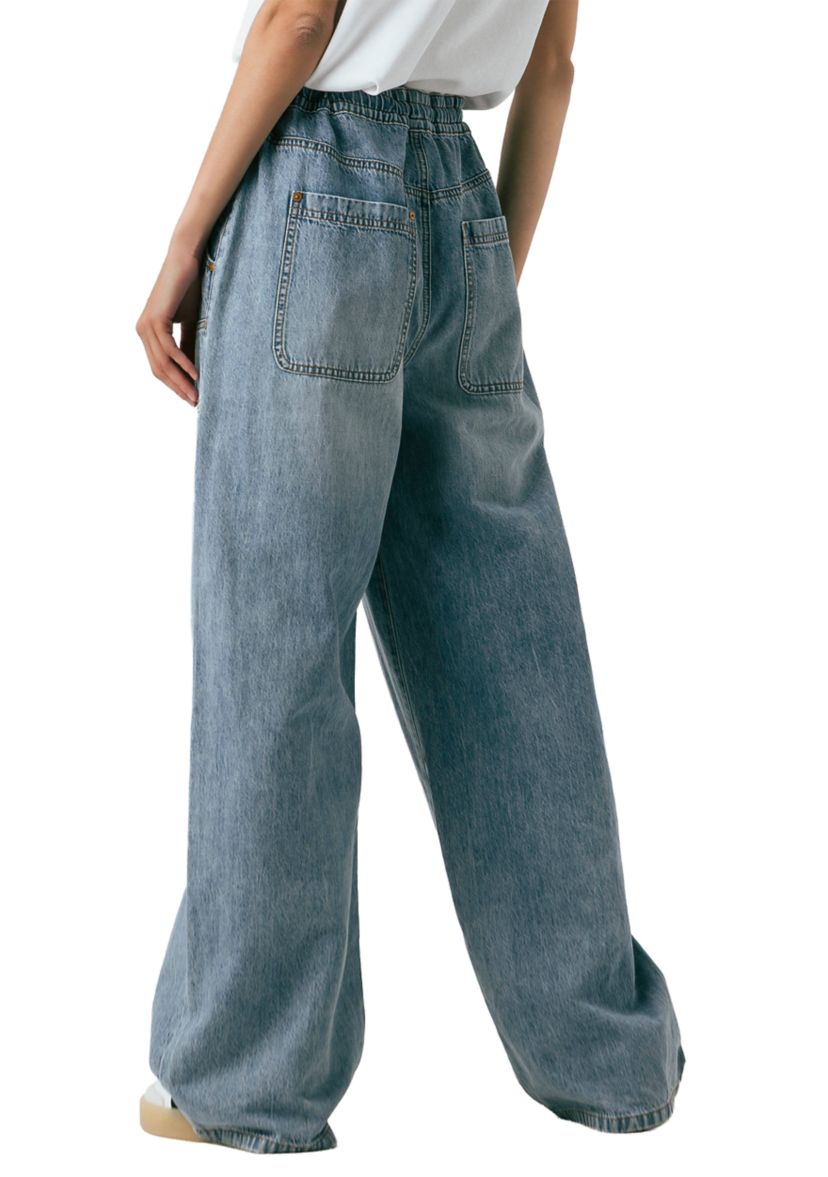 Womens Pull On Drawstring Utility Pants 