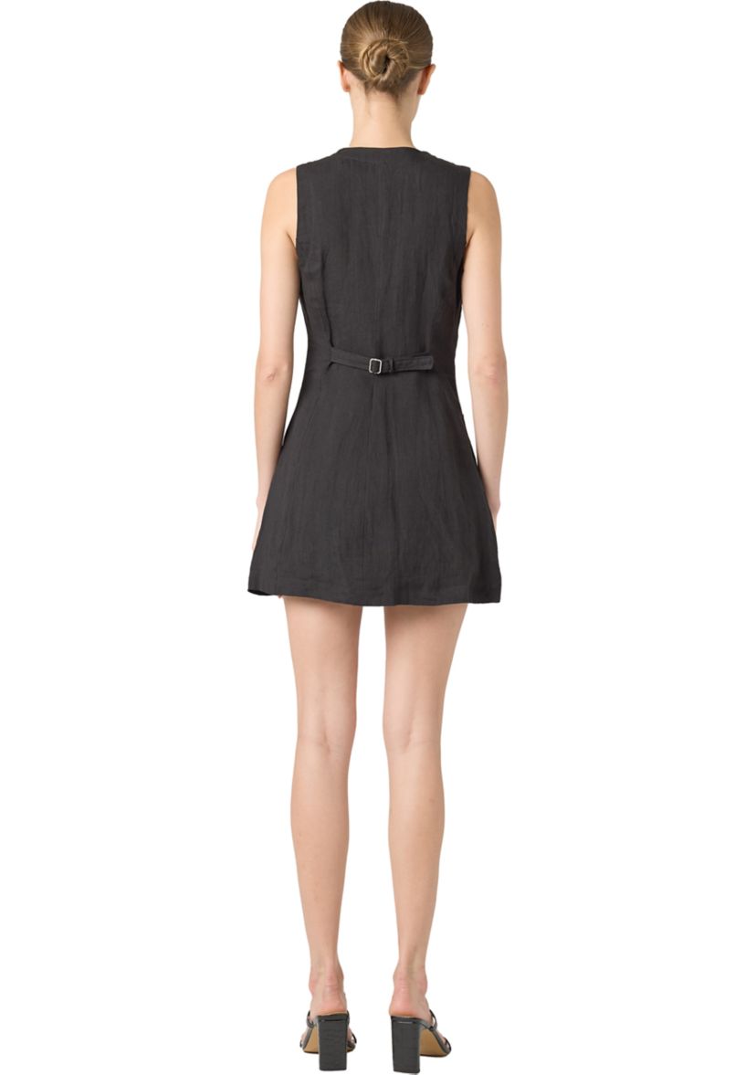 Womens City Nights Linen Dress
