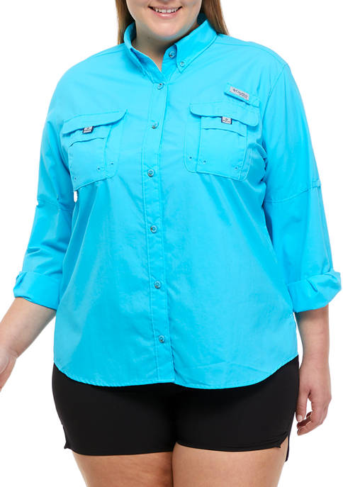 Columbia Plus Size Long Sleeve Bahama Button Down