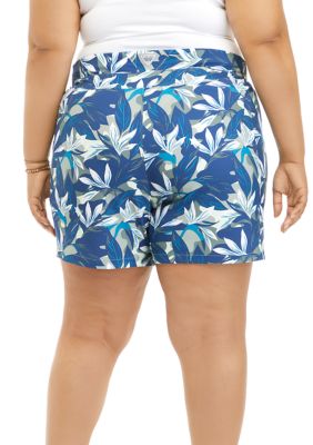 QLEICOM Womens Athletic Shorts, Plus Size Shorts, Mauritius