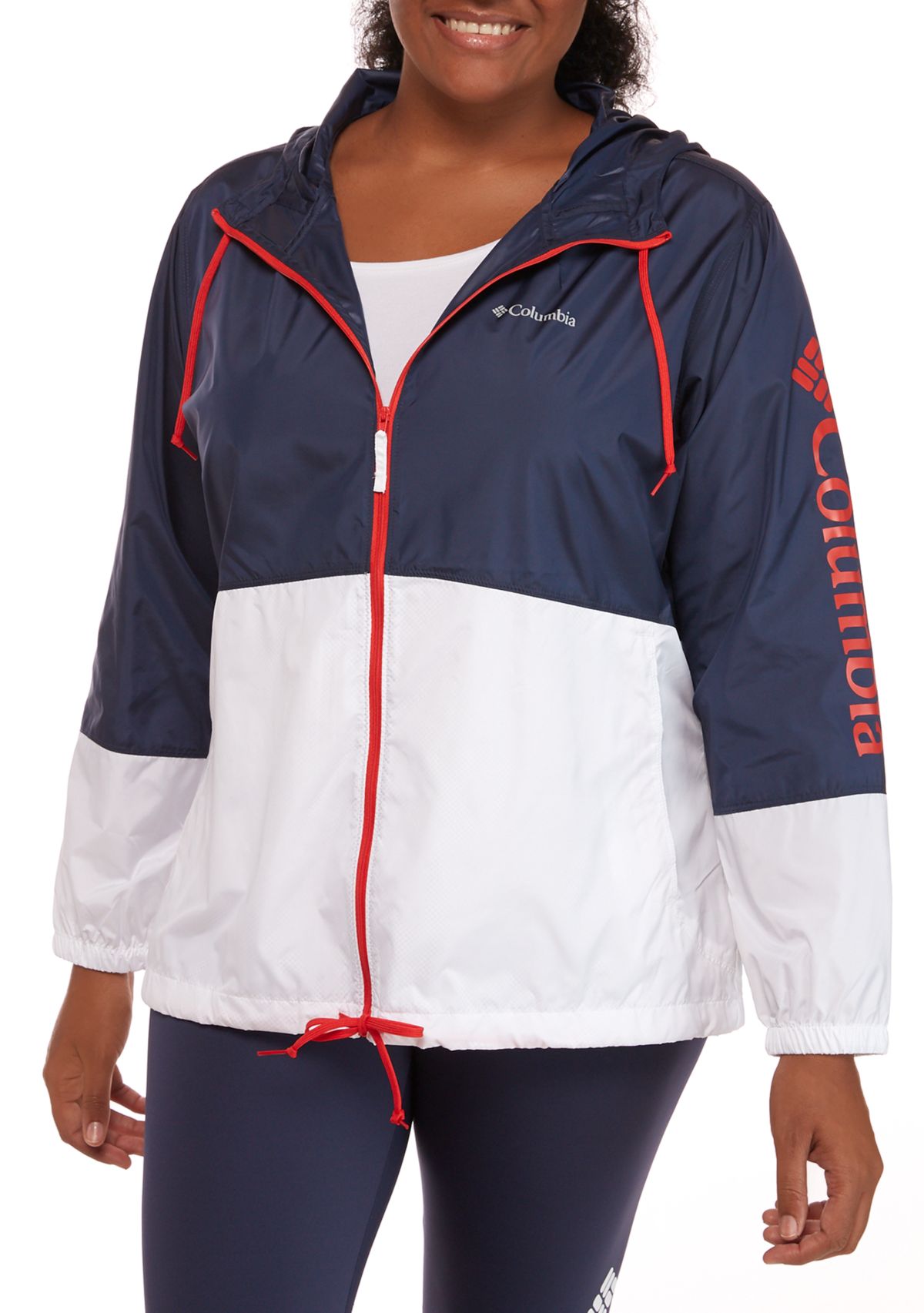 Plus Size Logo Flash Forward™ Windbreaker