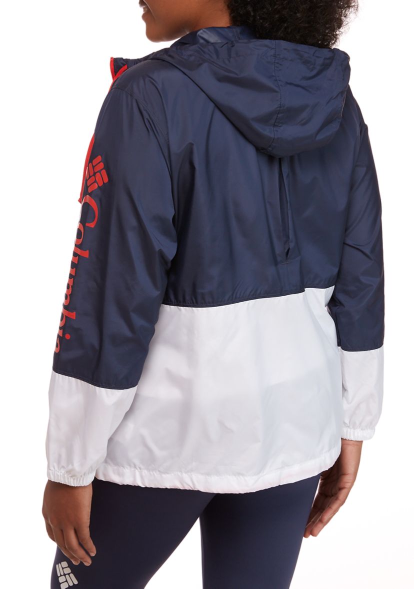 Plus Size Logo Flash Forward™ Windbreaker